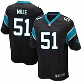 Nike Men & Women & Youth Panthers #51 Mills Black Team Color Game Jersey,baseball caps,new era cap wholesale,wholesale hats